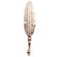 Silver Big Feather Iron Hook
